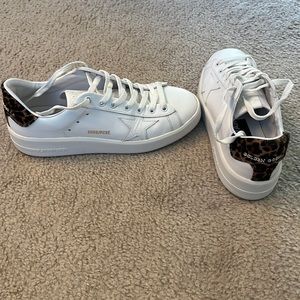 Golden Goose Purestar  & dust bag , size 39, w/leopard print heel tab